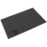 Crown Comfort-King Anti-Static 3/8" Thick Dry Area Anti-Fatigue Mat - 2' x 3', Black